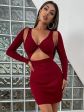 Vestito Sexy Bordo' 