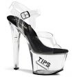 SCARPE STRIPPER ROSSE