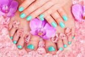 Manicure and pedicure